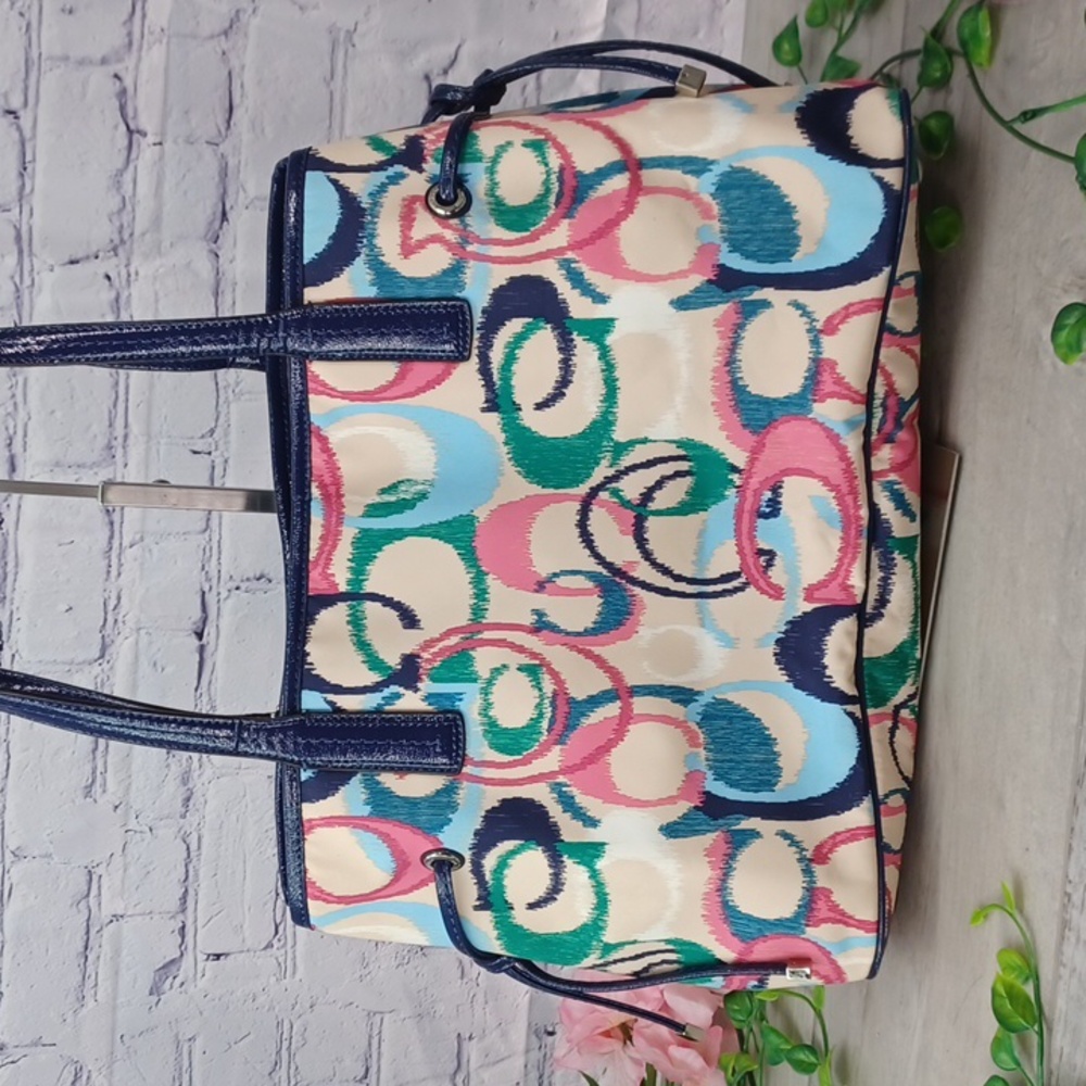 Coach Ikat Signature Vintage Carry All C1380-F24453 - Picture 5 of 15